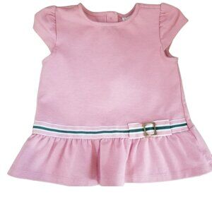 Janie & Jack pink little girl toddle tunic top with buckle on side size 5 (B4)